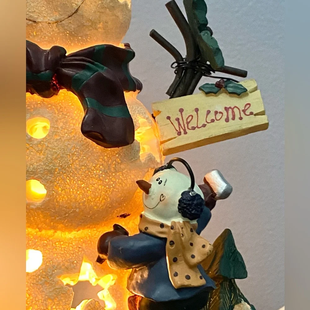 CMI Henton Christmas Snowman And Friends Welcome Light Up Display